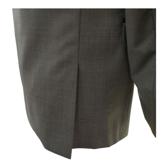 ALLURE MEN GREY BIRDS EYE CHECK SLIM FIT JACKET ONLY 40R NWOT. - Picture 5 of 7